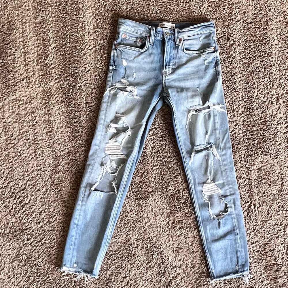 Distressed Denim Jeans